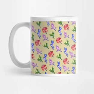 Inazuma Flowers Print (Beige) Mug